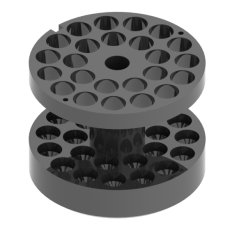 4 Adapters for 100 tubes of 5 ml. or 10 ml  
