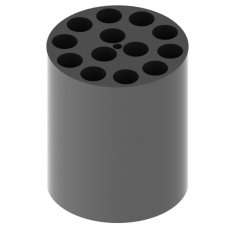 RE 568, 6 adaptérov pre 78 skúmaviek s rozmermi 10x100 mm, hemolýza v 250 ml 6 Adapters for 78 tubes of 10x100 mm Hemolysis in 250 ml