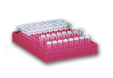 96 Place 0,2 ml Satellite Rack with Lid, Neon Mixed
