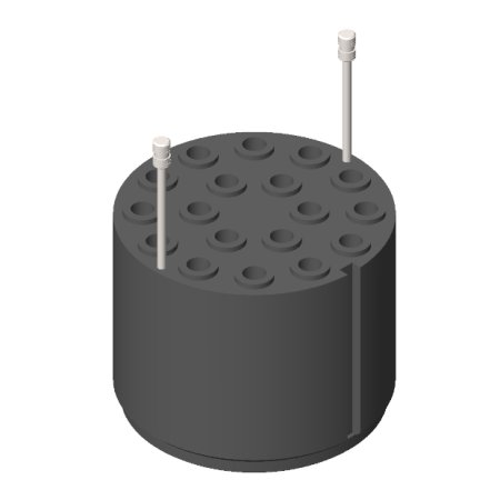 RE 466, 4 adaptéry pre 72 mikroskúmaviek s objemom 0,5 – 0,6 ml
