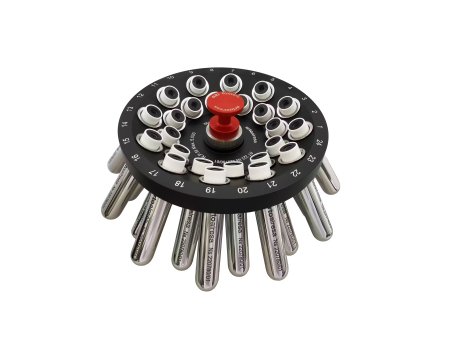 Rotor s pevným uhlom 35º pre 24 skúmaviek s objemom 15 ml alebo 12 skúmaviek s objemom 15 ml, kónick