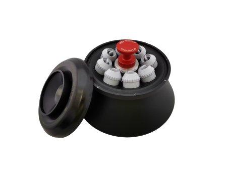 Rotor s pevným uhlom 30º pre 8 skúmaviek s objemom 30 ml, hermeticky uzavretý so systémom REI