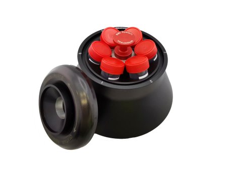 Rotor s pevným uhlom 28º pre 6 skúmaviek s objemom 50 ml, hermeticky uzavretý so systémom REI