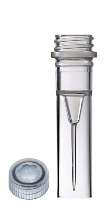 0.5 ml Plain Skirted Tube, Natural Standard Screw Cap (Sterile)